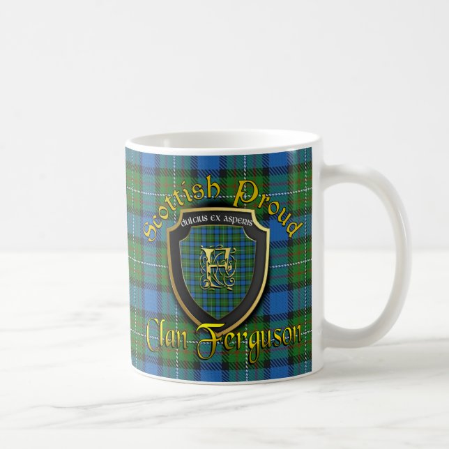 El clan Ferguson Escocia se enorgullece de tazas (Derecha)