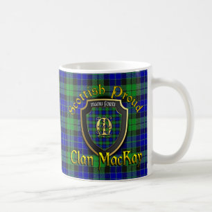 El clan MacKay Scottish se enorgullece de tazas