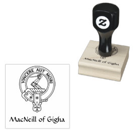 El clan MacNeill de Gigha, sello de caucho Escudo