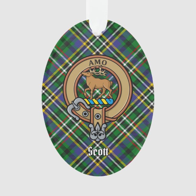 El clan Scott Escudo por el ornamento de Green Tar (Anverso)