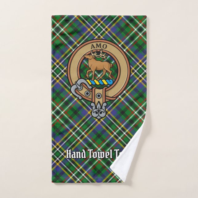 El clan Scott Escudo sobre el Tartán Verde (Toalla de mano)