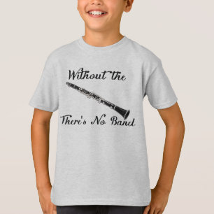 El Clarinet embroma la' camiseta básica de Hanes