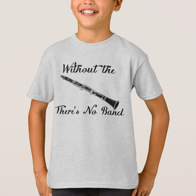 El Clarinet embroma la' camiseta básica de Hanes (Anverso)