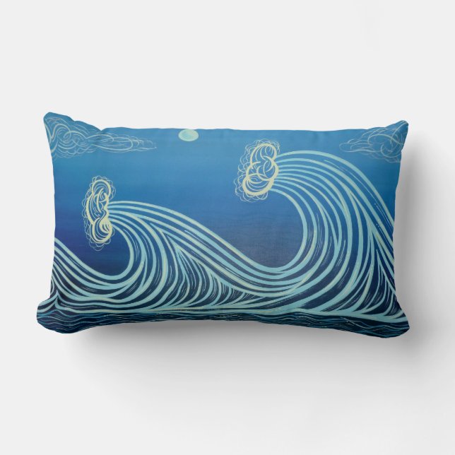 El claro de luna azul agita la almohada del (Anverso)