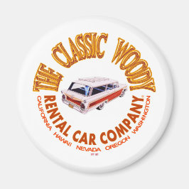 El clásico imán Woody Rental Car Company