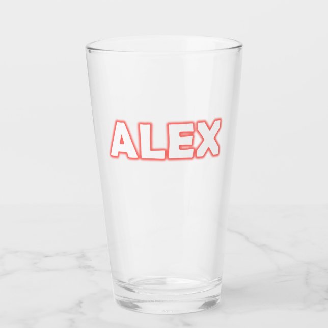 El clásico Oakmont grabado 16 oz. Vasos de cerveza (Anverso)