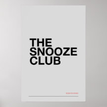EL CLUB DE LA SIesta – Arte de Pared para Dormitor