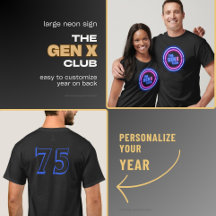 EL CLUB GEN X Con Camiseta Año