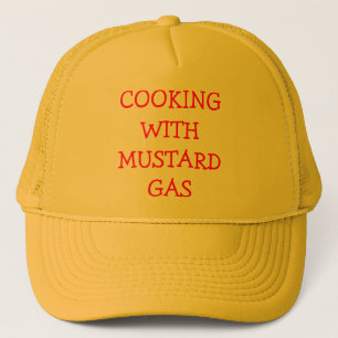 el cocinar con el gorra del camionero del gas de