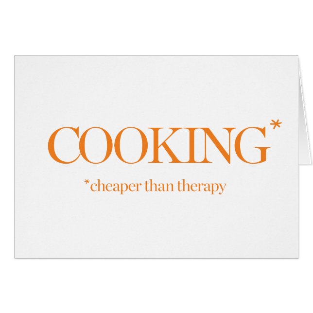 El cocinar más barato que terapia (Anverso (Horizontal))