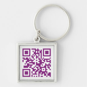 El código de QR basó llavero