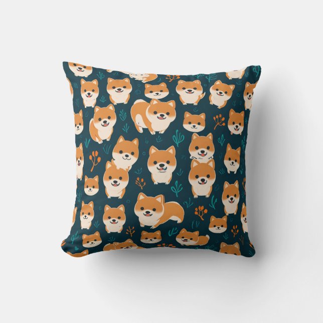 El cojín de almohada de Shiba Inu (Anverso)