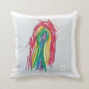 El Cojín decorativo arcoiris de Eva