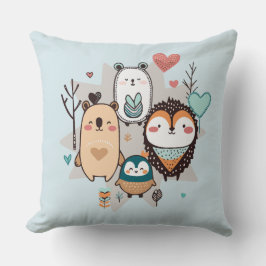 El Cojín decorativo cuenta con un ilustracion boni