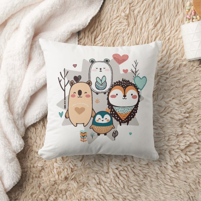 El Cojín decorativo cuenta con un ilustracion boni (Manta)