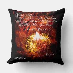 El Cojín decorativo de Bush en llamas