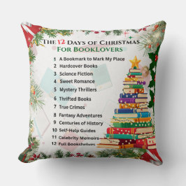 El Cojín decorativo de los 12 días de Navidades