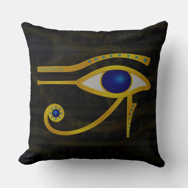 El Cojín decorativo de los ojos de Horus (Anverso)