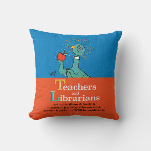 El Cojín decorativo de Maestros y Bibliotecarios d