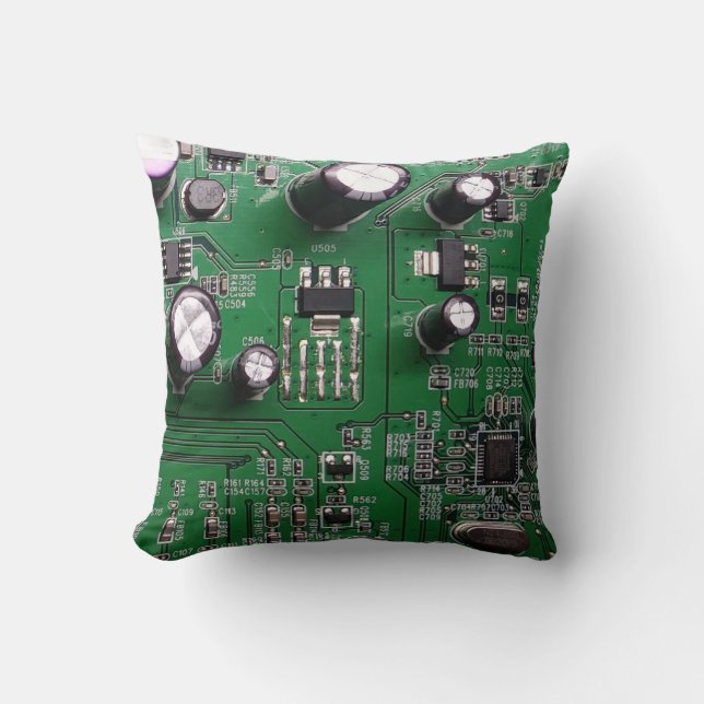 El Cojín decorativo de PCB "I m Board" (Anverso)