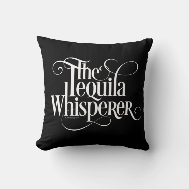 El Cojín decorativo de Tequila Whisperer (Anverso)