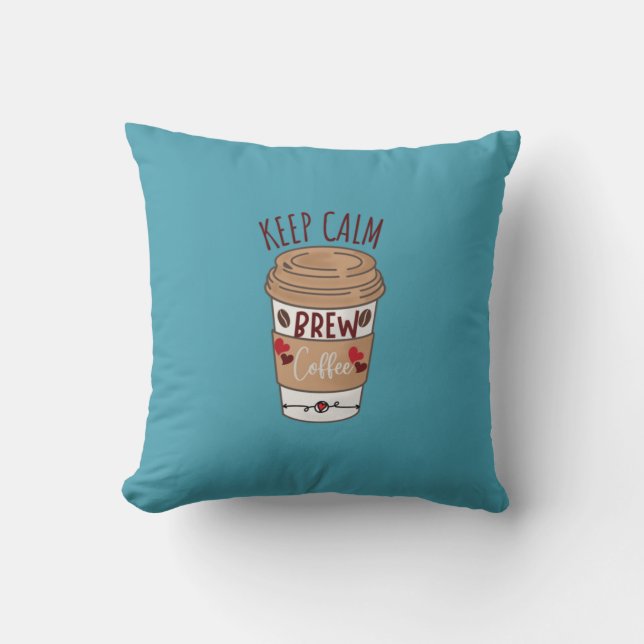 El Cojín decorativo del acogedor café Lover (Anverso)