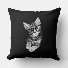 El Cojín decorativo del amante del gatito del