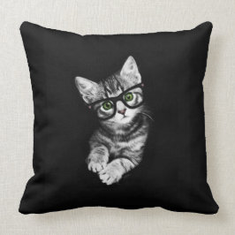 El Cojín decorativo del amante del gatito del