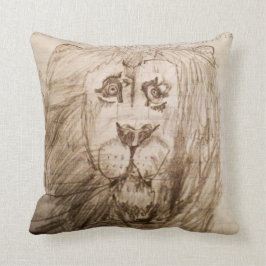 El Cojín decorativo majestuoso del león