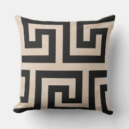 El Cojín decorativo Maze Black and Brown