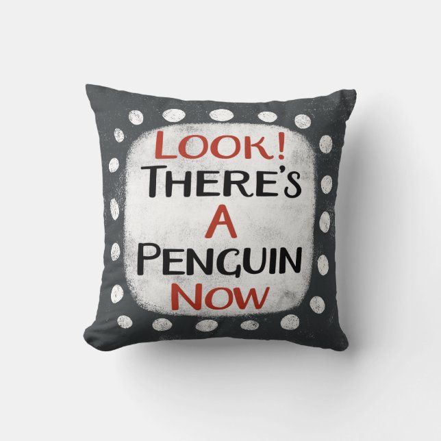 El Cojín decorativo Penguin Now (Anverso)