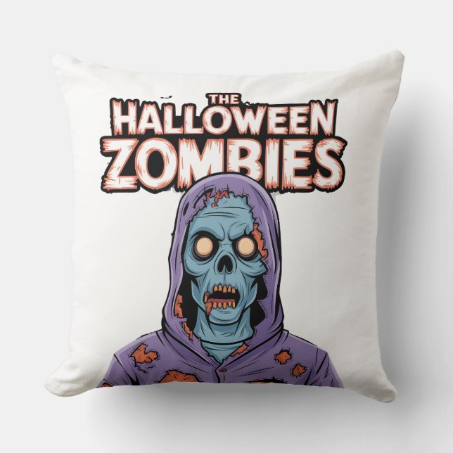 El Cojín decorativo Zombie de Halloween: El nuevo  (Anverso)