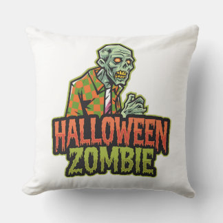 El Cojín decorativo Zombie Verde de Halloween: Ne 