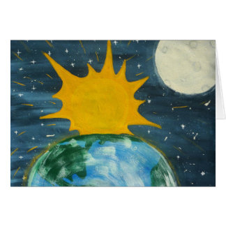 Él colgó el Sun y la luna