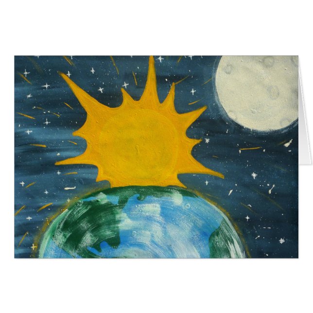 Él colgó el Sun y la luna (Anverso (Horizontal))