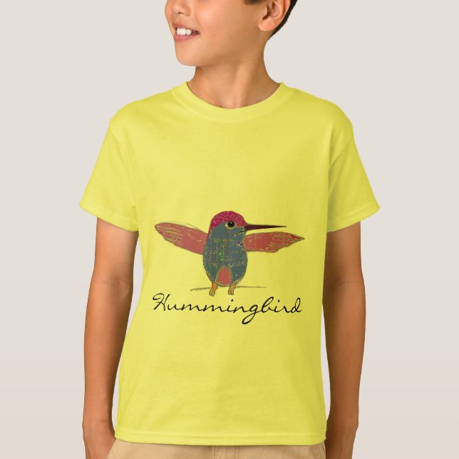 El colibrí embroma el camisetas (Anverso)