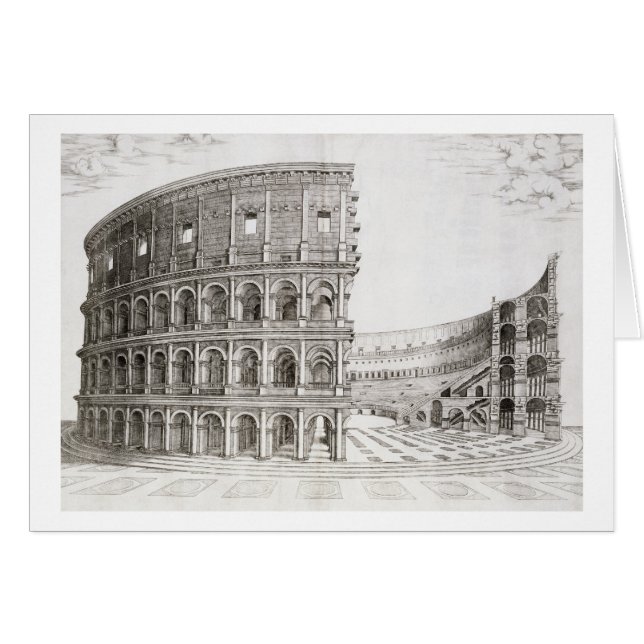 El Coliseo, construido en AD 80 (grabado) (Anverso (Horizontal))