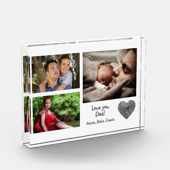 El Collage de fotos Personalizado moderno te quier (Izquierda)