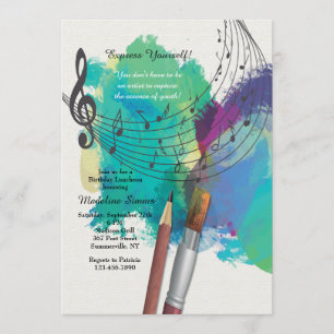 El color de la invitación musical