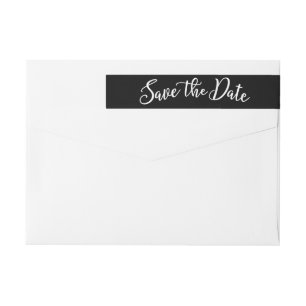 El color EDITABLE Dreamy Love Save the Date Label
