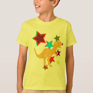 El color protagoniza la camiseta del dinosaurio de