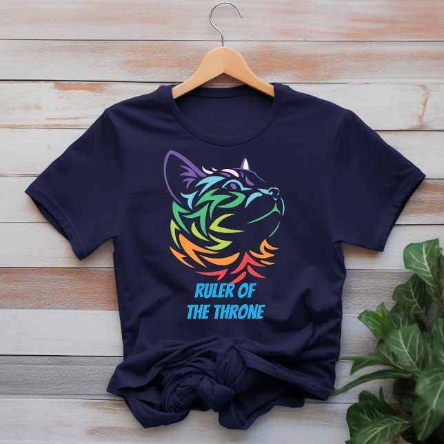El colorido gato "Gobernante del Trono" camiseta (Subido por el creador)