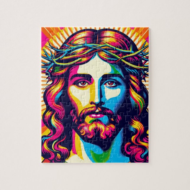 ¡El colorido rompecabezas de Jesús! (Vertical)