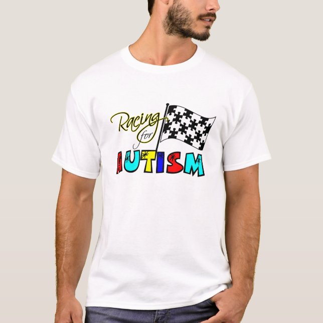 El competir con para la camiseta del autismo (Anverso)