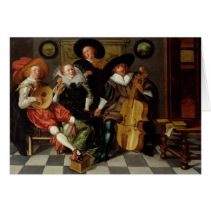 El concierto (aceite en el panel)
