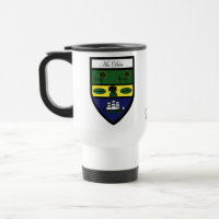 El condado abajo trazan y las tazas del escudo