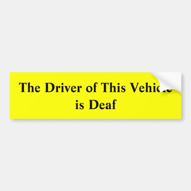 El conductor de este vehículo es pegatina para el (Frente)