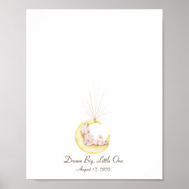 El conejo bebé en el libro de visitas de la luna