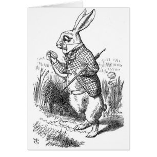 El conejo blanco con el reloj