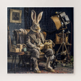 El conejo caballero - Rompecabezas caprichoso vint